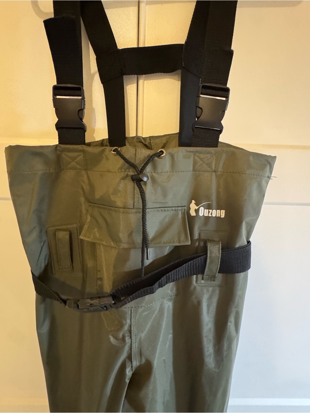 Ouzong Kids Youth Chest Waders EU 34 Fishing Hunting Bootfoot